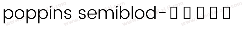 poppins semiblod字体转换